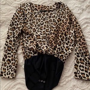 ZARA leopard bodysuit
